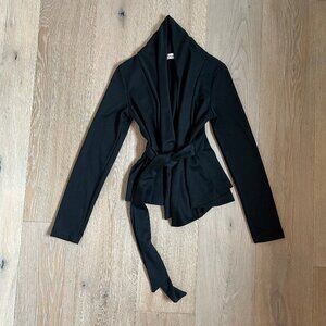 Rosebud Black Long sleeve Wrap Jacket